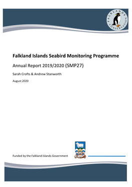 Falkland Islands Seabird Monitoring Programme Annual Report 2019/2020 (SMP27)