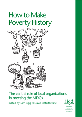 How to Make Poverty History: the Central Role of Local Organizations in Meeting the Mdgs