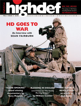 HD GOES to WAR an Interview with SEAN FAIRBURN