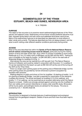 24 Sedimentology of the Ythan Estuary, Beach and Dunes, Newburgh Area