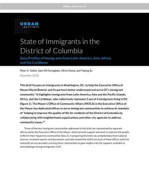 State of Immigrants in DC