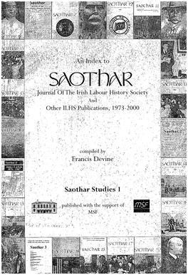 Saothar Index.Pdf