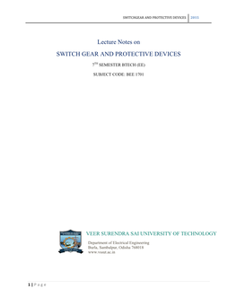 Switchgear and Protective Devices 2015