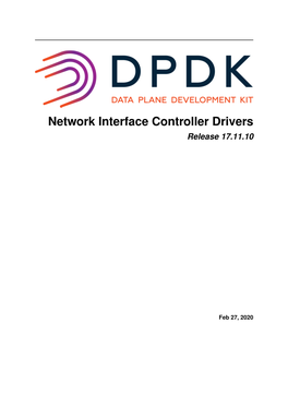 Network Interface Controller Drivers Release 17.11.10