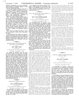 CONGRESSIONAL RECORD— Extensions of Remarks E 2103