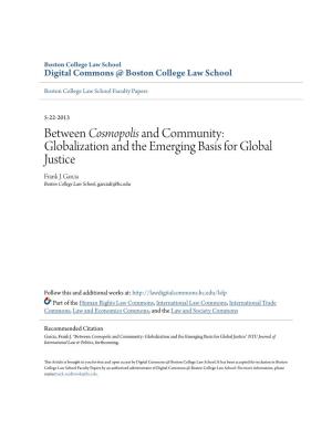 Globalization and the Emerging Basis for Global Justice Frank J