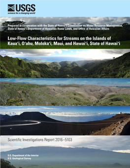 Low-Flow Characteristics for Streams on the Islands of Kauaʻi, Oʻahu, Molokaʻi, Maui, and Hawaiʻi, State of Hawaiʻi