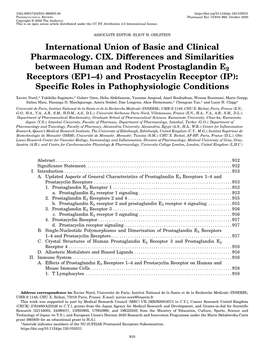 International Union of Basic and Clinical Pharmacology. CIX