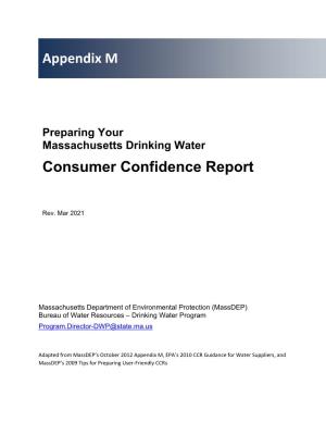 Preparing Your Drinking Water Consumer Confidence Report
