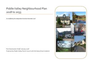 Piddle Valley Neighbourhood Plan 2018 to 2033