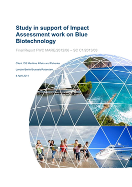Study in Support of Impact Assessment Work on Blue Biotechnology