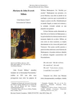 Mariana De John Everett Millais