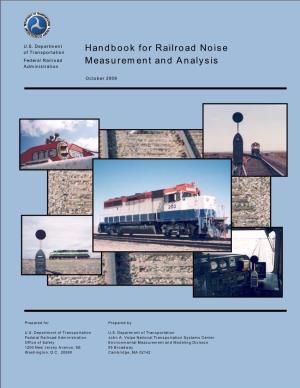 Handbook for Railroad Noise Measurement and Analysis 6