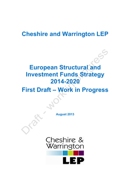 Cheshire and Warrington LEP European Structural and Investment