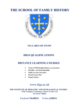 Distance Learning Courses Syllabus