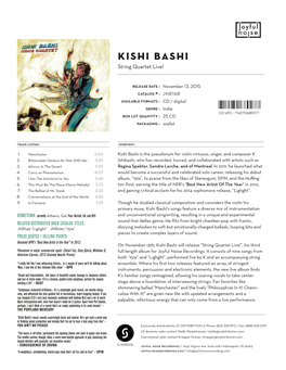 Kishi Bashi String Quartet Live!