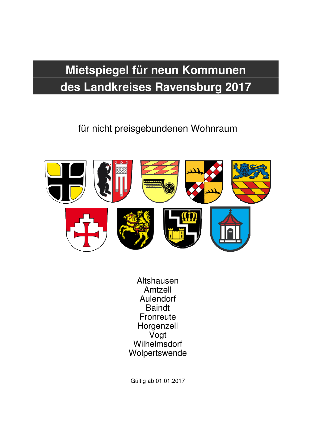 Mietspiegel Fronreute 2017