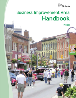 Business Improvement Area Handbook 2010 Cover: St