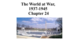 The World at War, 1937-1945 Chapter 24