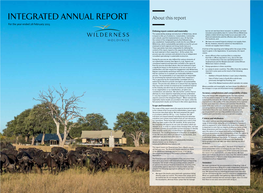 INTEGRATED ANNUAL REPORT About This Report for the Year Ended 28 February 2015