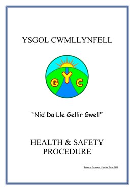 Health and Safety Procedure 2019