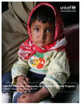 UNICEF Pakistan's Community & Lady Health Worker Program