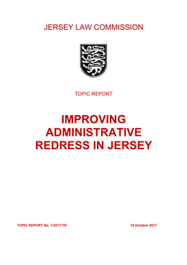 Improving Administrative Redress in Jersey