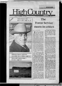 High Country News Vol. 17.1, Jan. 21, 1985