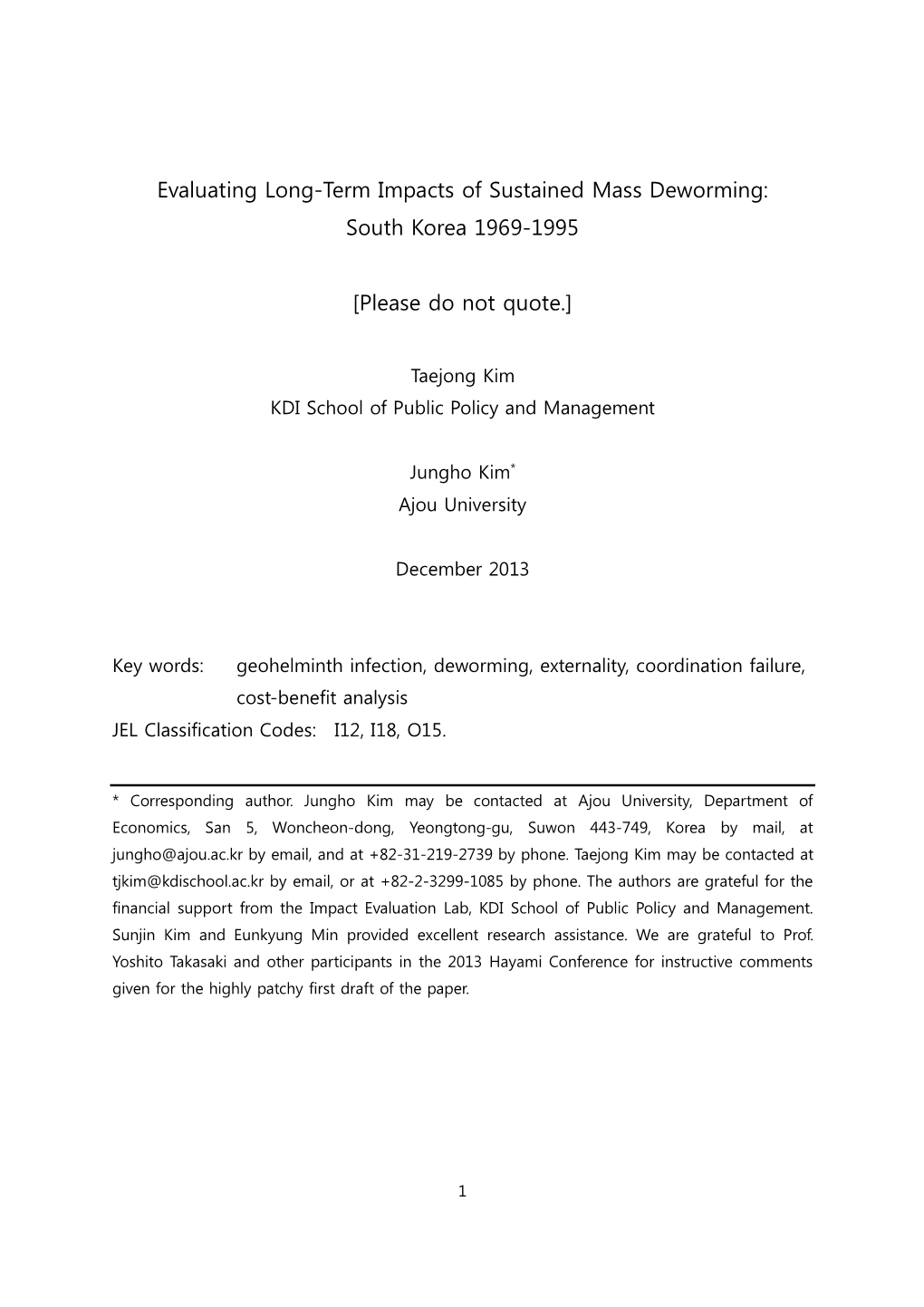 South Korea 1969-1995