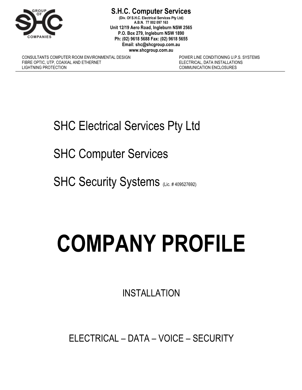 SHC School Profile