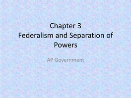 Stages of Federalism Stages of Federalism There Have Been Four Stages of Federalism Throughout American History