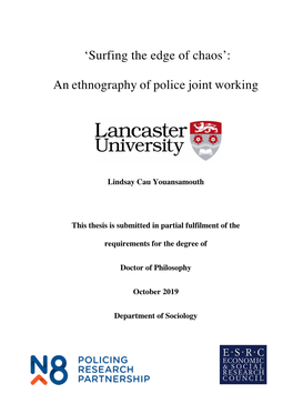 'Surfing the Edge of Chaos': an Ethnography of Police Joint Working