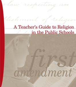 A Teacher's Guide to Religion in the Public Schools