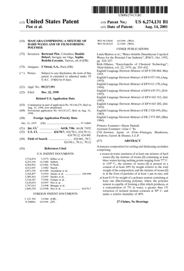 (12) United States Patent (10) Patent No.: US 6,274,131 B1 Piot Et Al