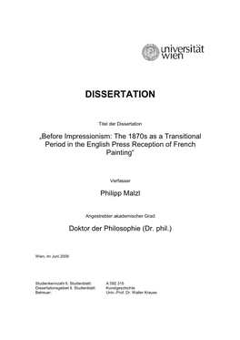 Dissertation