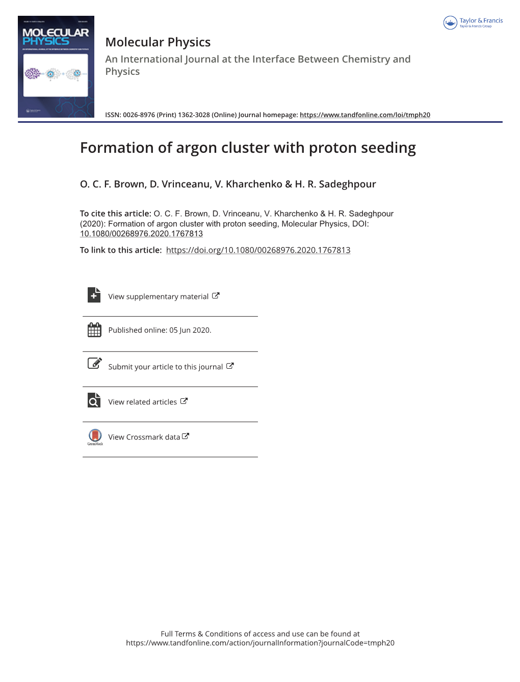 Formation of Argon Cluster with Proton Seeding