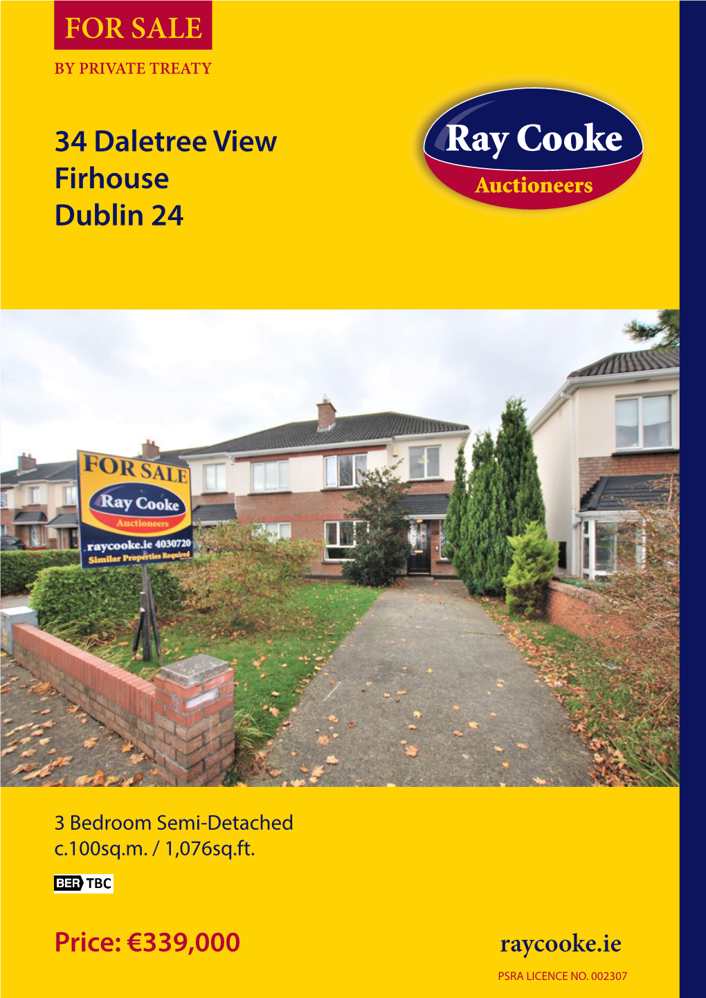 34 Daletree View Firhouse Dublin 24 for SALE