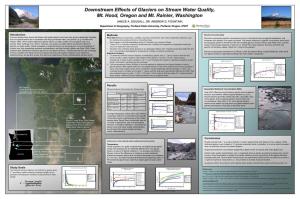 Downstream Effects of Glaciers on Stream Water Quality, Mt. Hood, Oregon and Mt