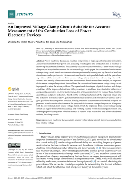 An Improved Voltage Clamp Circuit Suitable for Accurate Measurement of the Conduction Loss of Power Electronic Devices