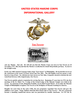 United States Marine Corps Informational Gallery