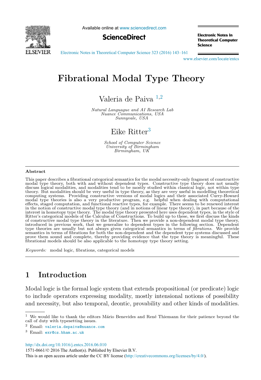 Fibrational Modal Type Theory