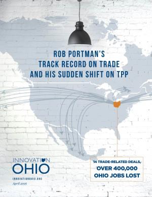 Rob Portman's Track Record on Trade and His Sudden