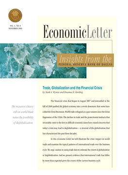 Trade, Globalization and the Financial Crisis by Mark A