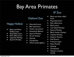 Happy Hollow Oakland Zoo SF