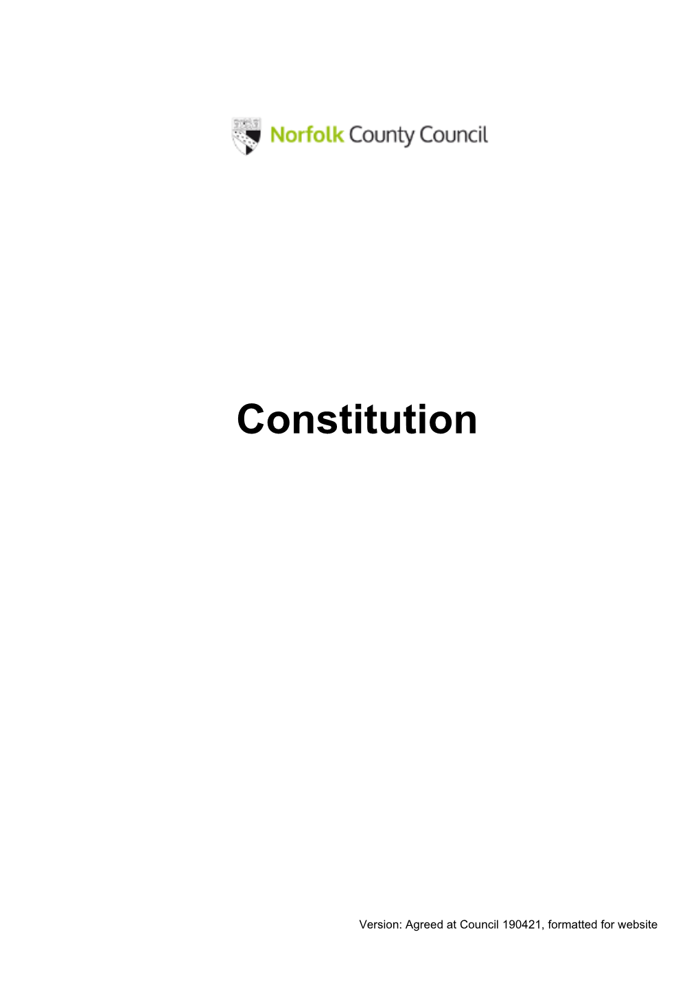 NCC Constitution 2021