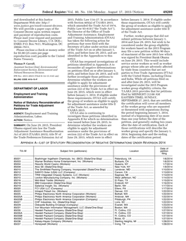 Federal Register/Vol. 80, No. 158/Monday, August 17, 2015/Notices