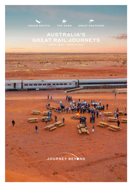 Australia's Great Rail Journeys April 2020 – March 2021 Darwin Darwin Harbour Cruises