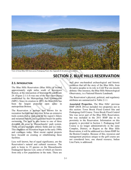 Section 2. Blue Hills Reservation