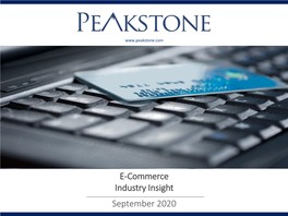 E-Commerce Industry Insight September 2020