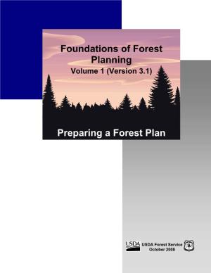 Preparing a Forest Plan